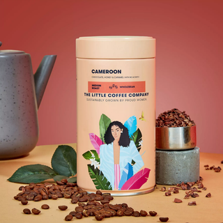 Ground coffee pack from an independent roaster