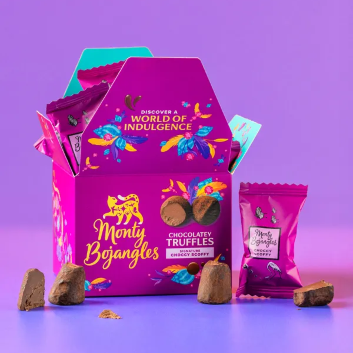 Monty Bojangles cocoa dusted truffles
