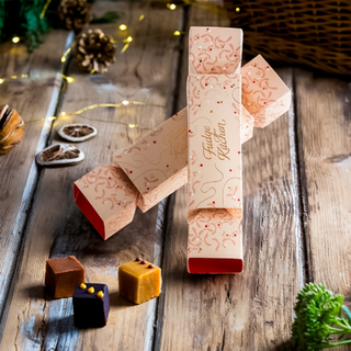 Fudge Kitchen Christmas cracker filled with clotted cream fudge