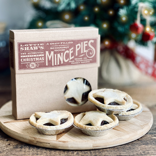 Deep filled mince pies with buttery pastry and spiced fruit