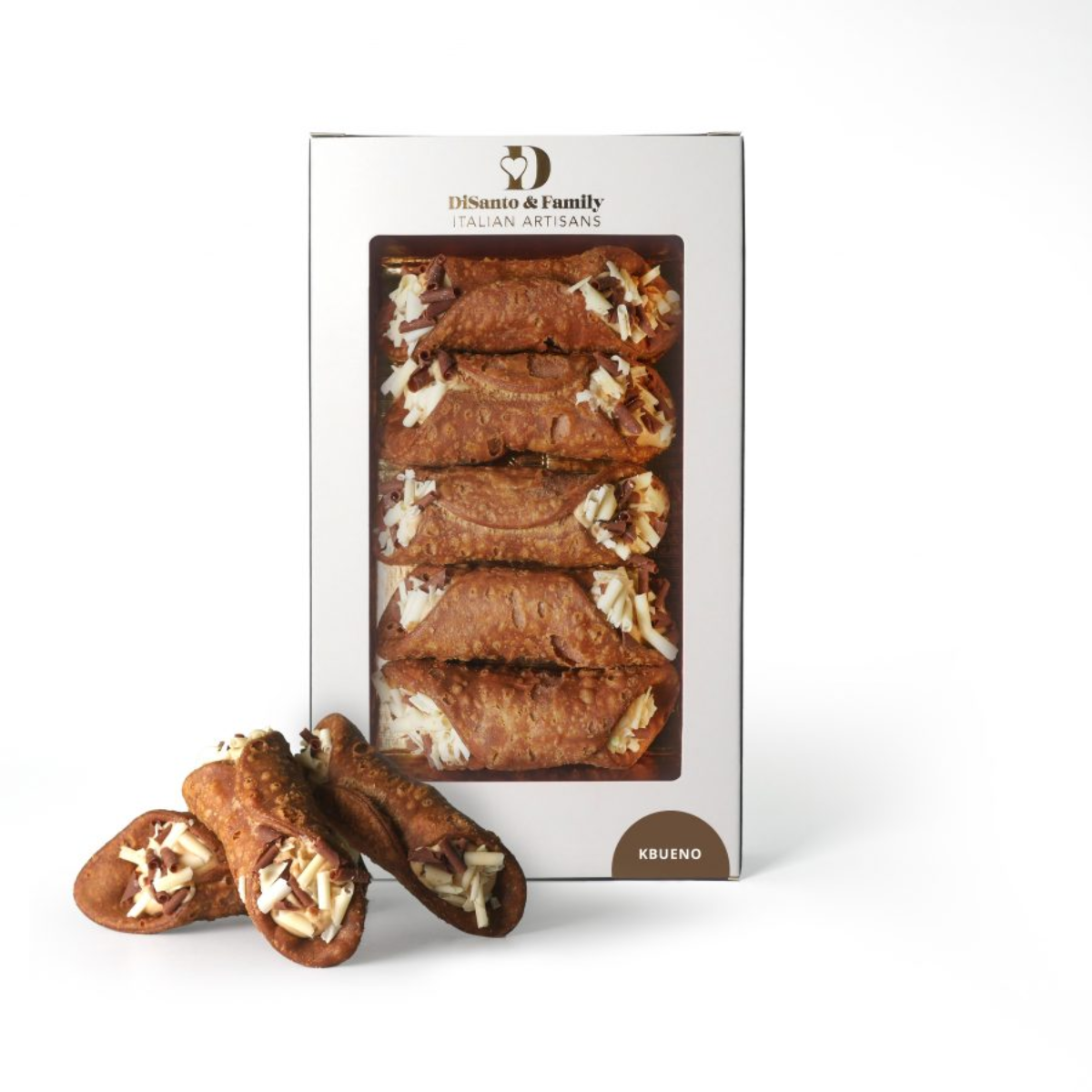 DiSanto and Family Sicilian cannoli filled with sweet ricotta