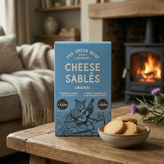 Pea Green Boat cheese sables, baked in small batches
