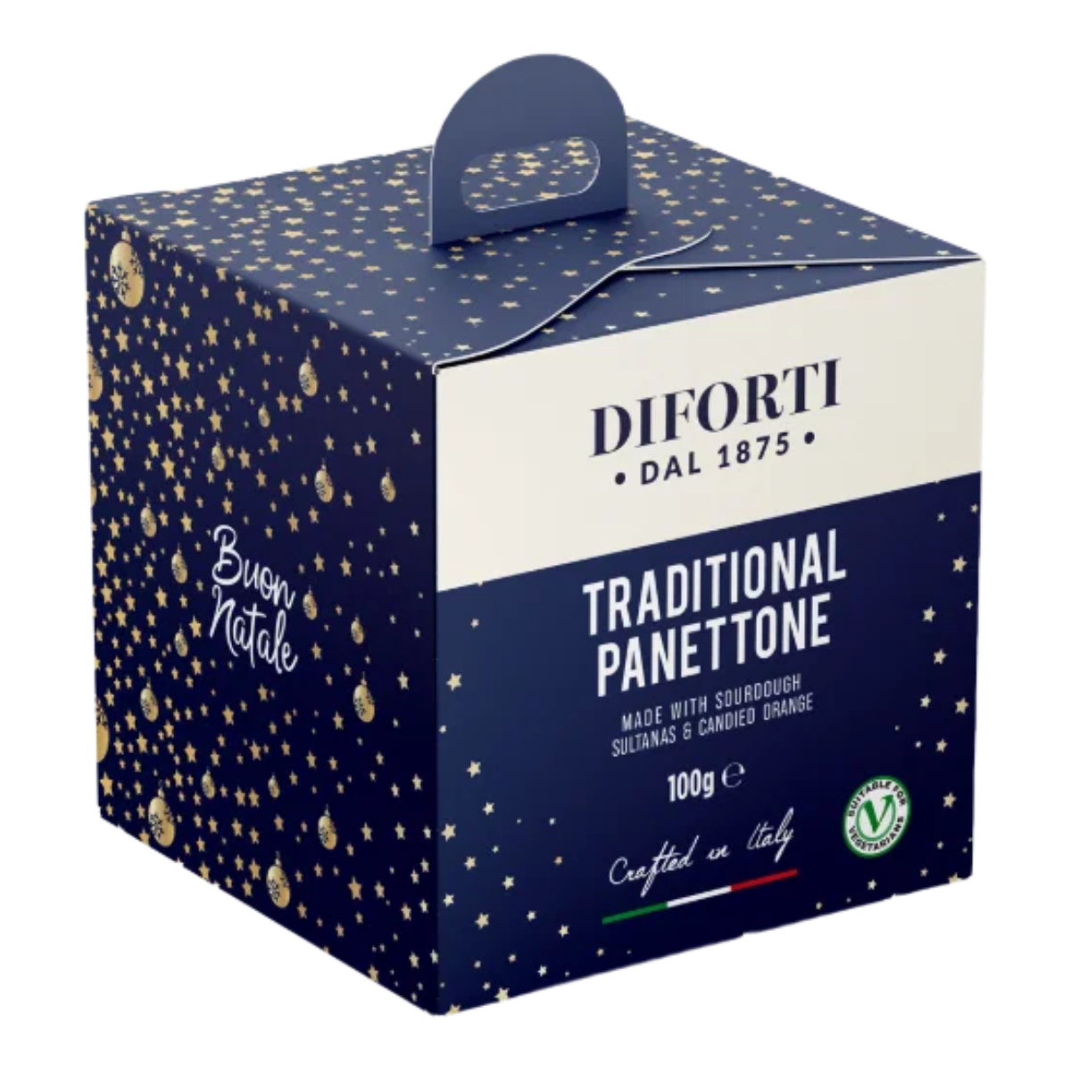 Diforti traditional Italian panettone, proved slowly in the Milanese way